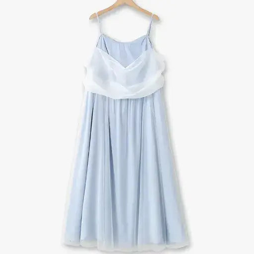 Plus Size Empire Waist Fit and Flare A Line Lightweight Summer Dress Set - Midi Slip Dress - 6XL - image 1