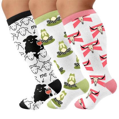 Plus Size Sheep Compression Socks - image 7