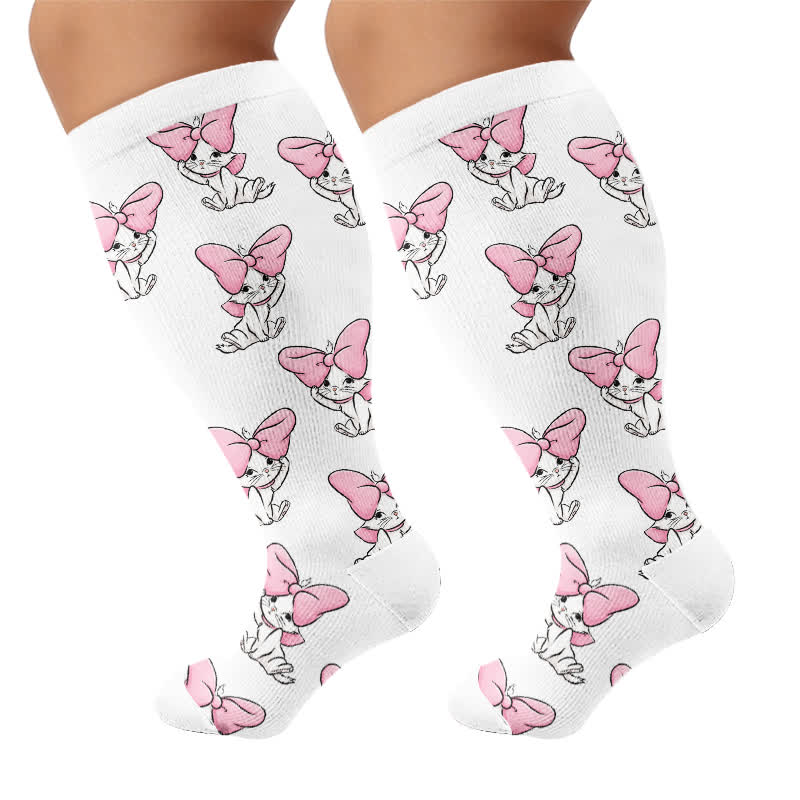 Plus Size Crown Cat Compression Socks - image 8