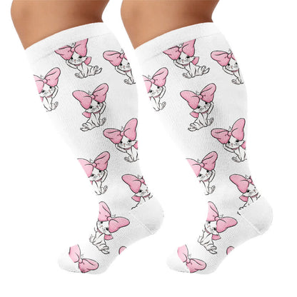 Plus Size Crown Cat Compression Socks - image 8