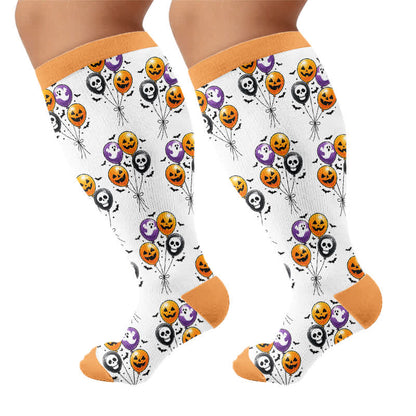 Plus Size Spooky Balloon Compression Socks - image 8