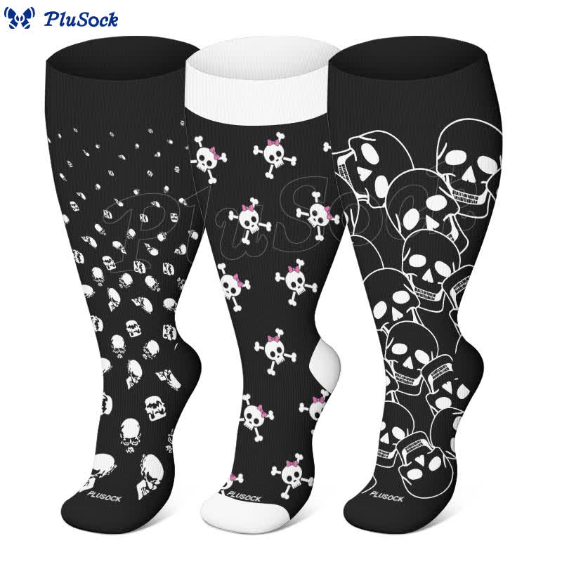 Plus Size Halloween Ghost Series Compression Socks - image 5