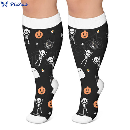 Plus Size Midnight Mischief Halloween Compression Socks - image 5