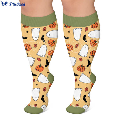 Plus Size Skull Star Compression Socks - image 4