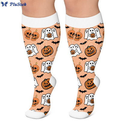 Plus Size Skull Star Compression Socks - image 6