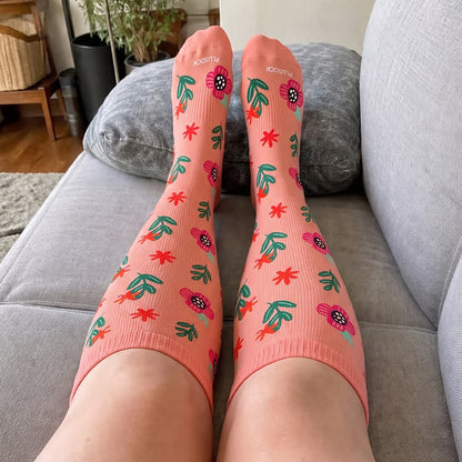 Plus Size Floral Beach Compression Socks - image 2