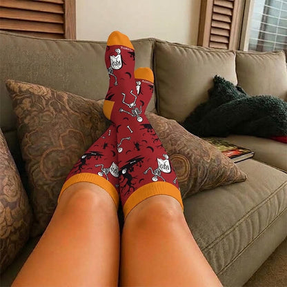 Plus Size Webs Bone Parade Compression Socks - image 2