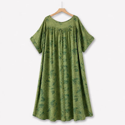 Botanical Breeze Midi Dress - Green - 5XL - image 10