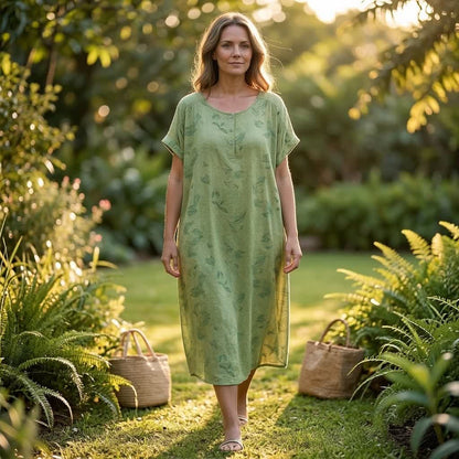 Botanical Breeze Midi Dress - image 1