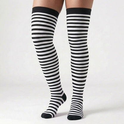 Classic Black Thigh High Compression Socks(3 Pairs) - image 3