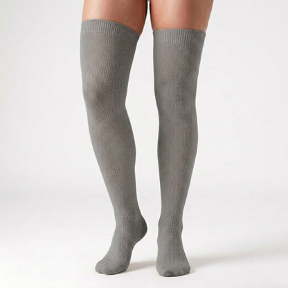 Black White Grey Thigh High Compression Socks(3 Pairs) - image 3