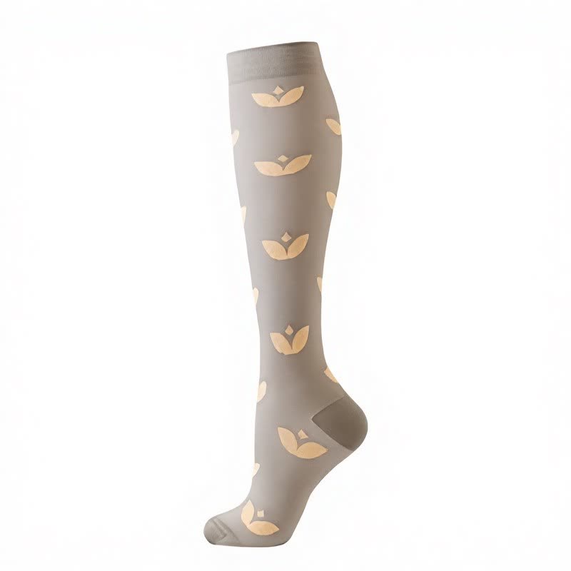 Cocoa Hearts Compression Socks(6 Pairs) - Grey - S/M - image 9