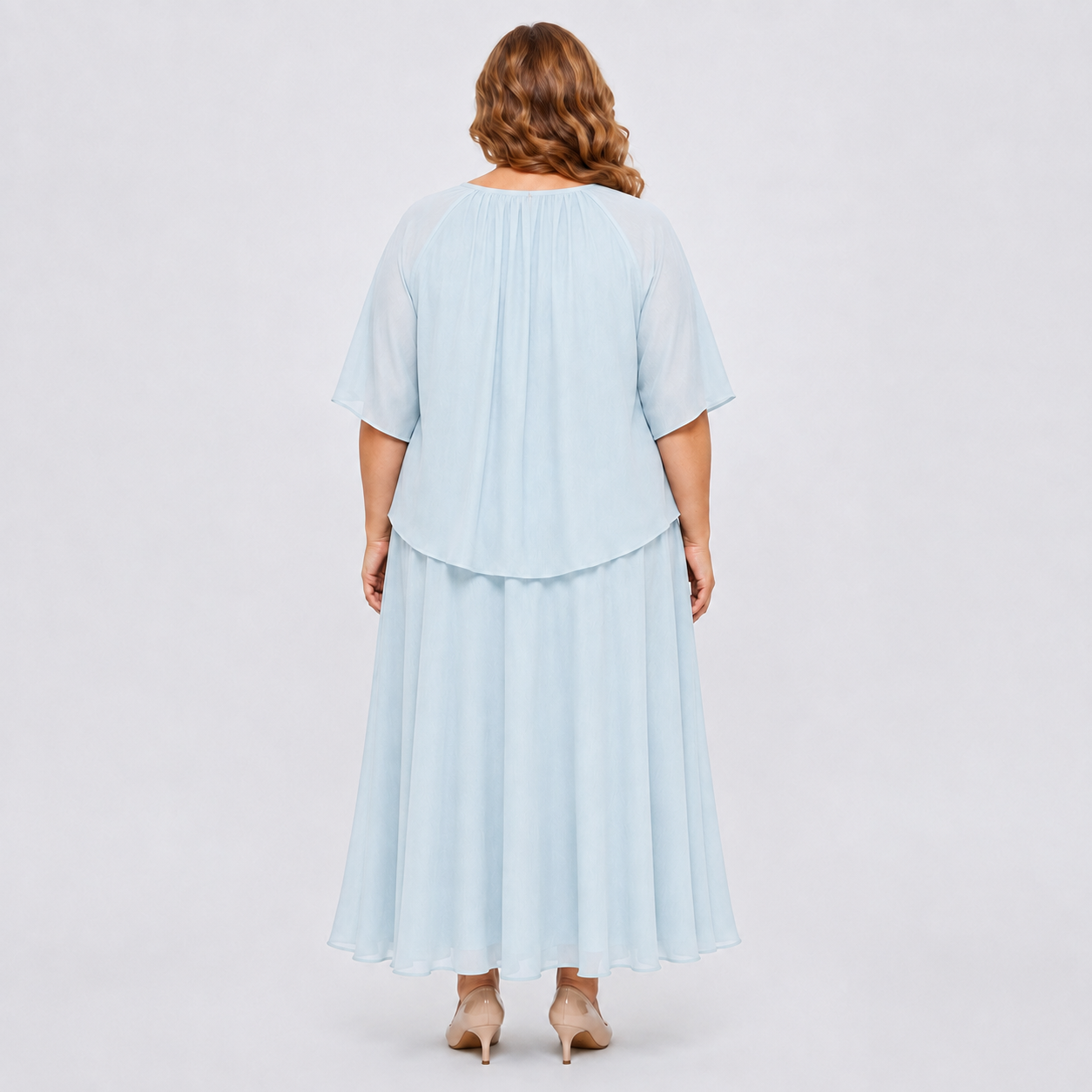 Plus Size Solid Loose Cotton Linen Top Skirt With Pockets Set - image 6