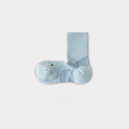 Breathable Arch Support Quarter Compression Socks(5 Pairs) - Blue - EU35-40(US2-7) - image 5