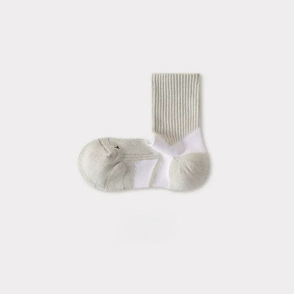 Breathable Arch Support Quarter Compression Socks(5 Pairs) - Grey - EU35-40(US2-7) - image 3