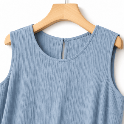 Sleeveless A-Line Midi Dress - image 5