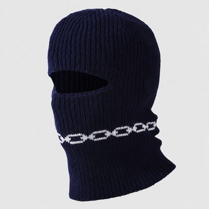 Convertible Ribbed Knit Cold Weather Balaclava Beanie - Navy Blue - One Size - image 6