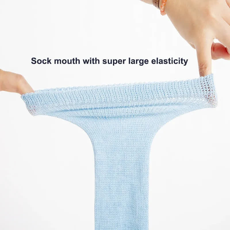 Semi Sheer Mesh Knit Thigh High Socks - image 6