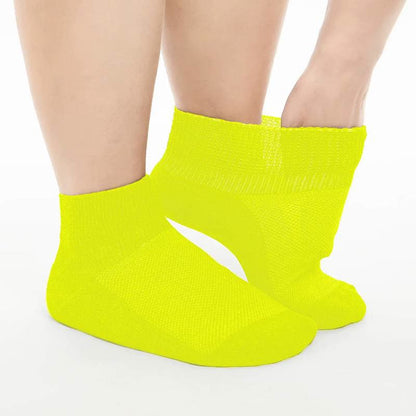 Breathable Cushioned Ankle Socks(5 Pairs) - Yellow - EU40-44(7-10) - image 8