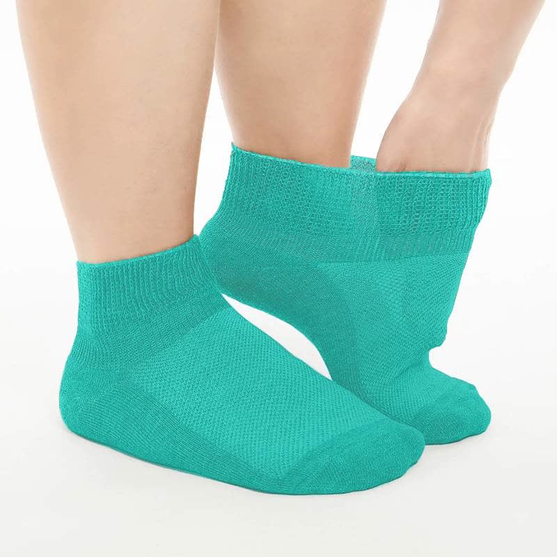 Breathable Cushioned Ankle Socks(5 Pairs) - Arctic Green - EU40-44(7-10) - image 4