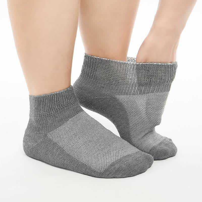 Breathable Cushioned Ankle Socks(5 Pairs) - Dark Grey - EU40-44(7-10) - image 5