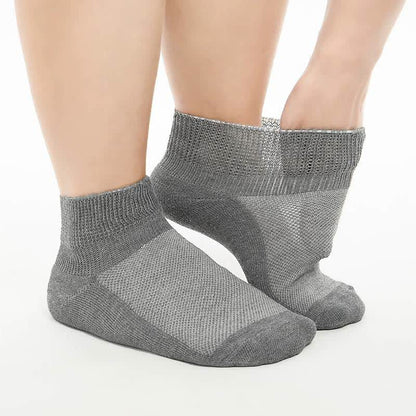 Breathable Cushioned Ankle Socks(5 Pairs) - Dark Grey - EU40-44(7-10) - image 5