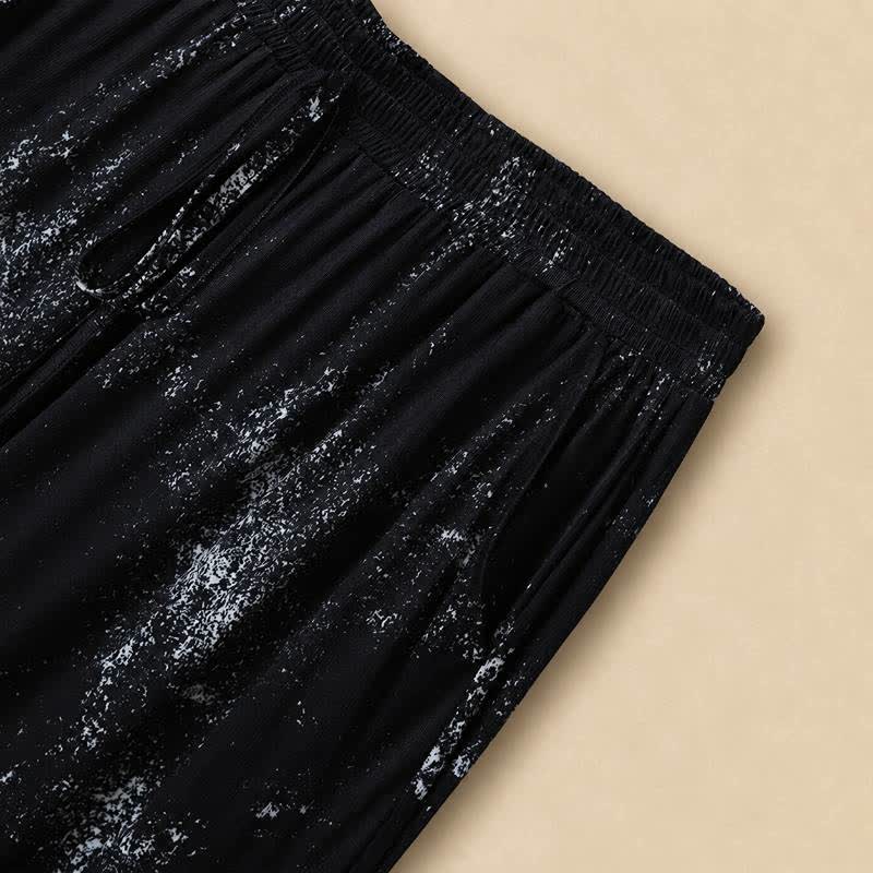 Plus Size Splash Print Flowy Wide Leg Pants - image 2