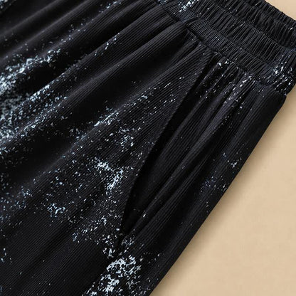 Plus Size Splash Print Flowy Wide Leg Pants - image 5
