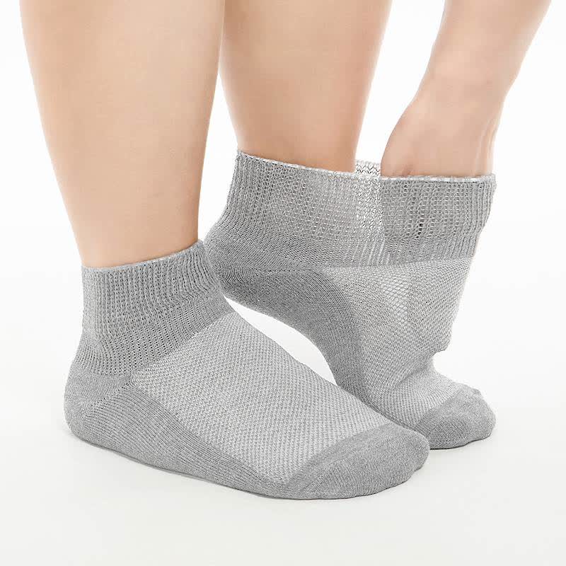 Breathable Cushioned Ankle Socks(5 Pairs) - LightGray - EU40-44(7-10) - image 10