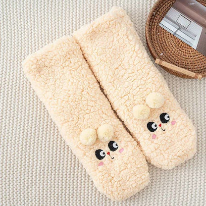 Cozy Bear Fleece Slipper Socks - image 5