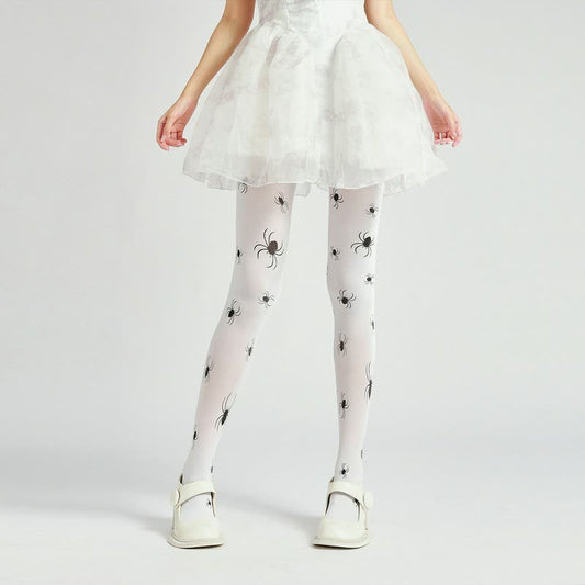 Halloween Spider Print Pantyhose - image 0