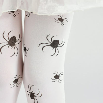 Halloween Spider Print Pantyhose - image 4