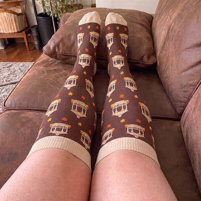 Plus Size Autumn Whimsy Compression Socks - image 2