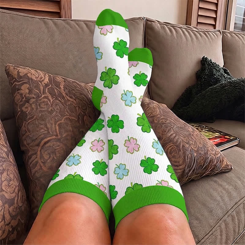 Plus Size Dragonfly Frog Compression Socks - image 3