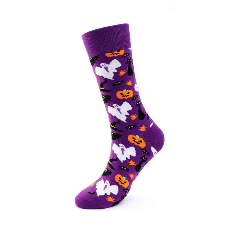 Halloween Party Quarter Socks (5 Pairs) - A - EU36-43 (US3-9) - image 1