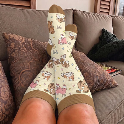 Plus Size Animal Floral Compression Socks - image 3