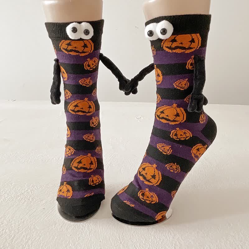 Spooky 3D Eye Halloween Quarter Socks (4 Pairs) - I - EU36-43 (US3-9) - image 8