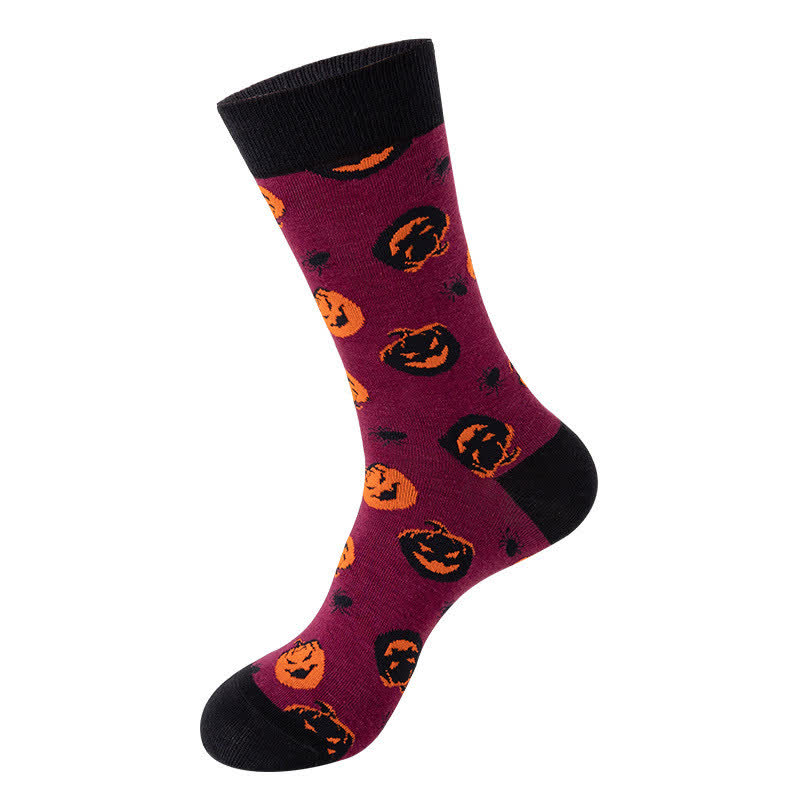 Halloween Moon Witch Crew Socks (4 Pairs) - D - EU36-43 (US3-9) - image 4
