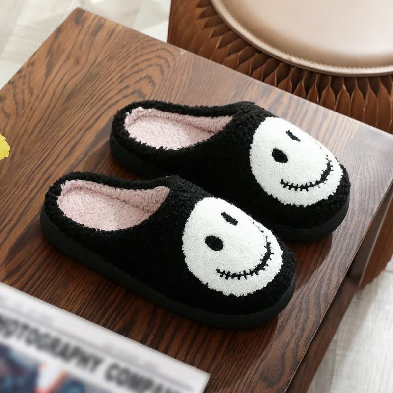 Halloween Fun Plush House Slippers - Black - EU44-45(US10-11) - image 0