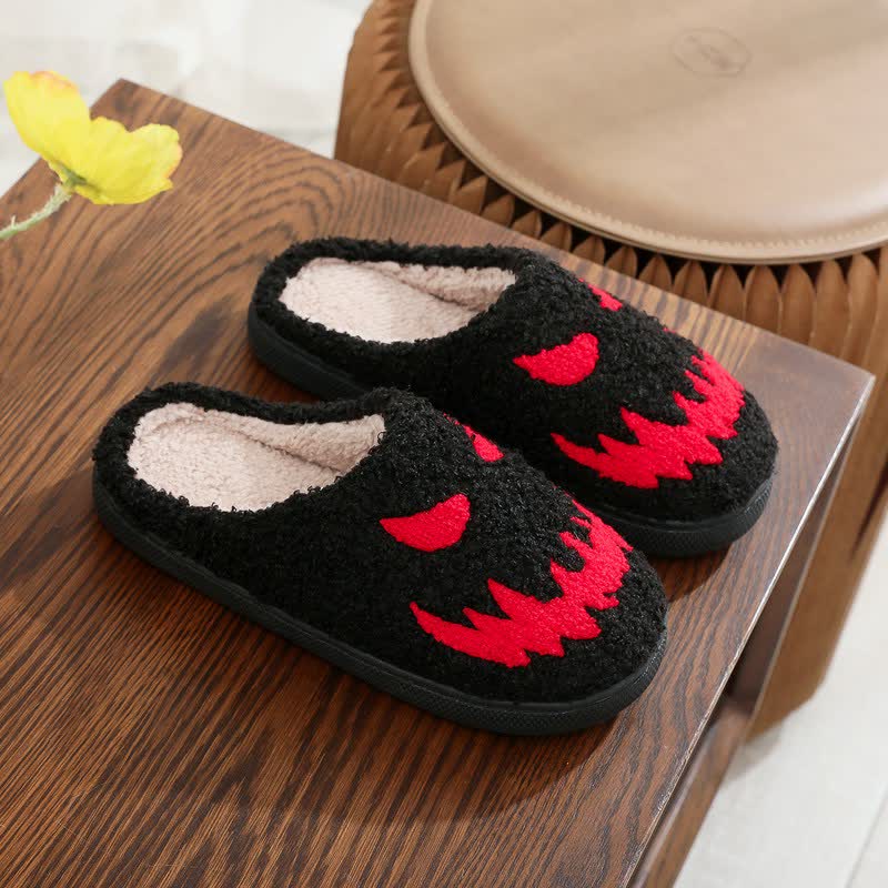 Halloween Pumpkin Plush House Slippers - F - EU44-45(US10-11) - image 5