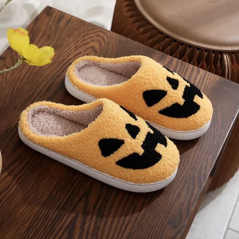 Halloween Pumpkin Plush House Slippers - E - EU44-45(US10-11) - image 4