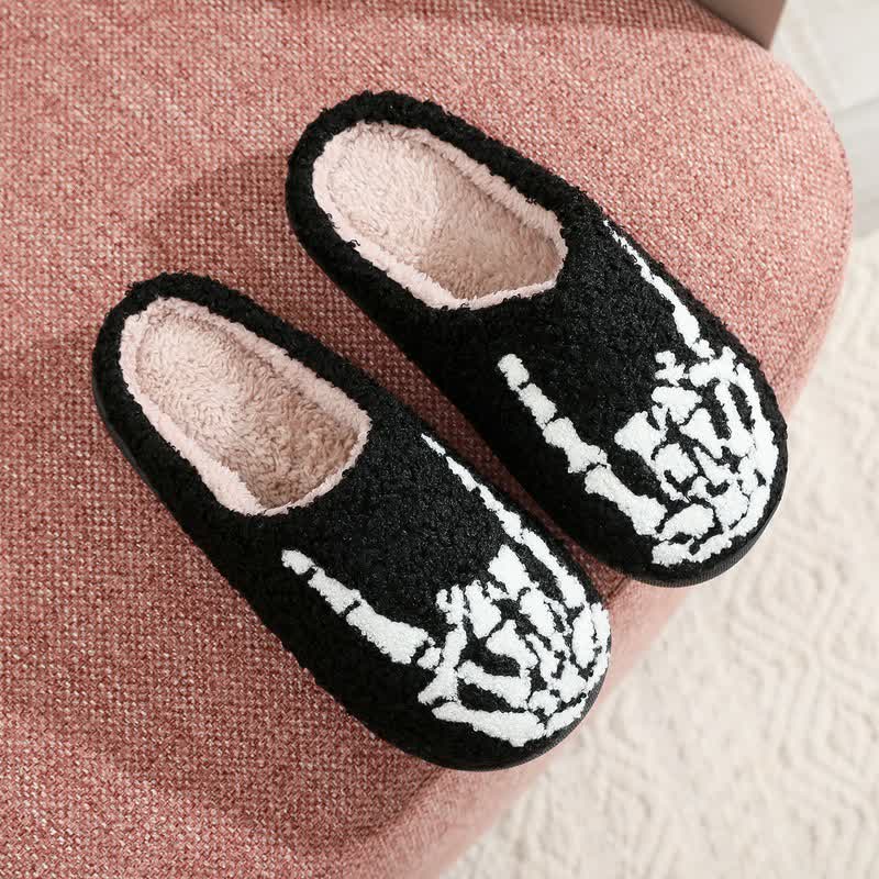 Halloween Spooky Vibe Plush House Slippers - B - EU44-45(US10-11) - image 1