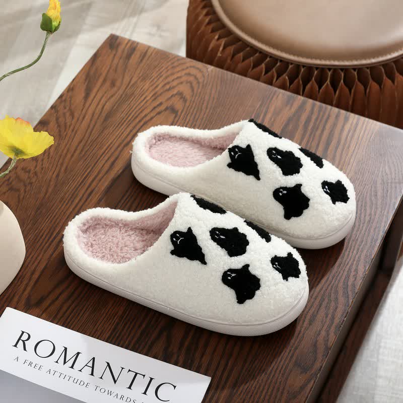 Halloween Minimalist Festive Fuzzy Slippers - A - EU44-45(US10-11) - image 0