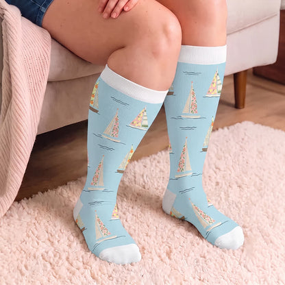 Plus SizeSailboat Nutcracker Compression Socks - image 3