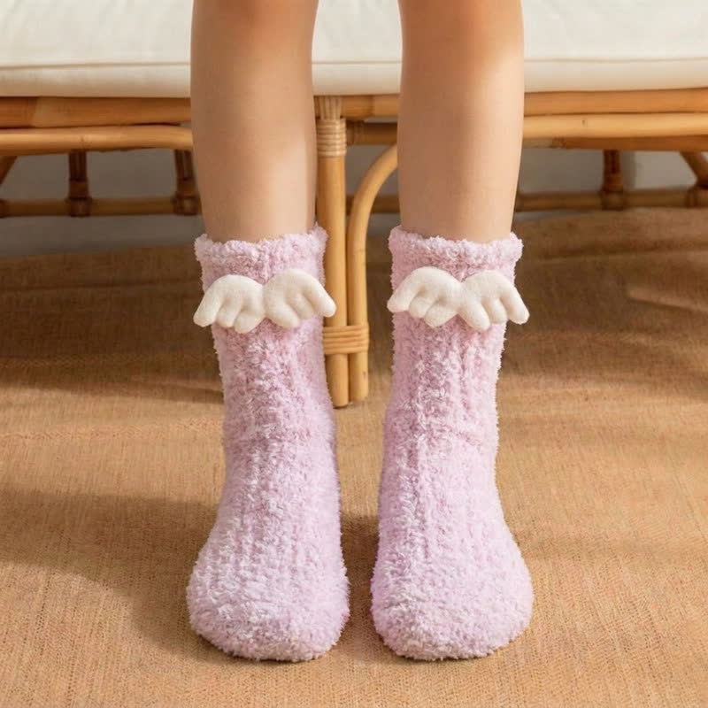Christmas Holiday 3D Cartoon Accent Quarter Socks (3 Pairs) - image 0