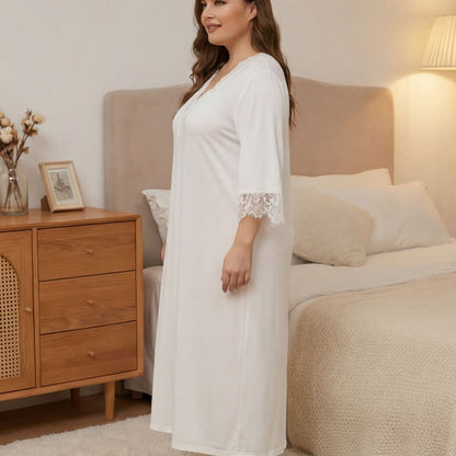 Lace Trim Nightgown Loungewear - image 2