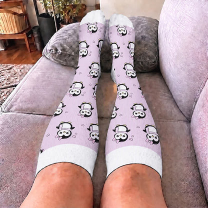 Plus Size Cute Penguin Compression Socks - image 3