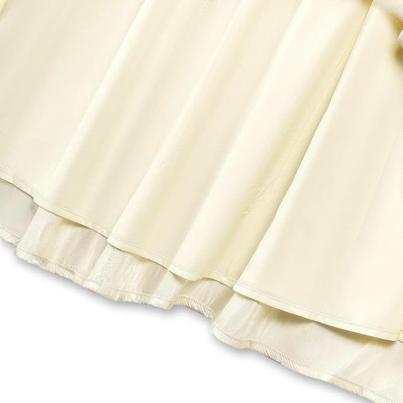 Plus Size Drawstring Top and Flowy Skirt Set - image 3