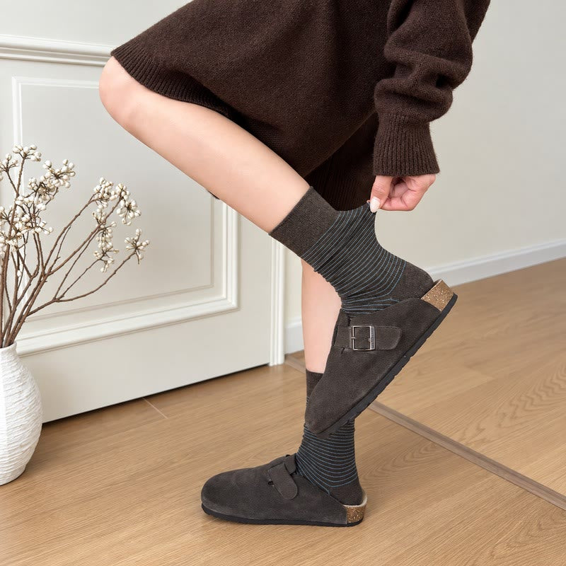 Cotton Ribbed Quarter Socks (4 Pairs) - image 3