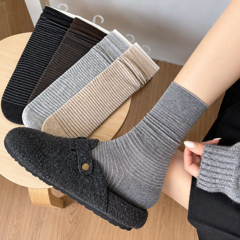 Cotton Ribbed Quarter Socks (4 Pairs) - image 4